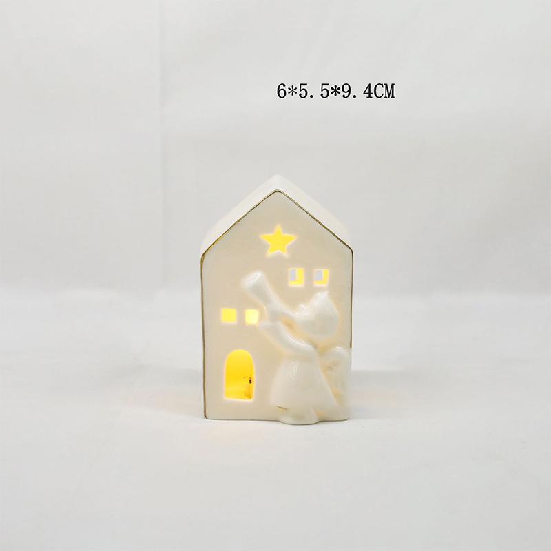 Keramikos namas žvakidė Keraminė arbatinės žvakidė Žvakių degiklis namų miegamojo dekoravimui Įkurtuvių dovana