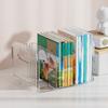 Simple Divided Book Stand Thickened Clear Bookshelf Multi-function Acrylic Book Stand  for Home