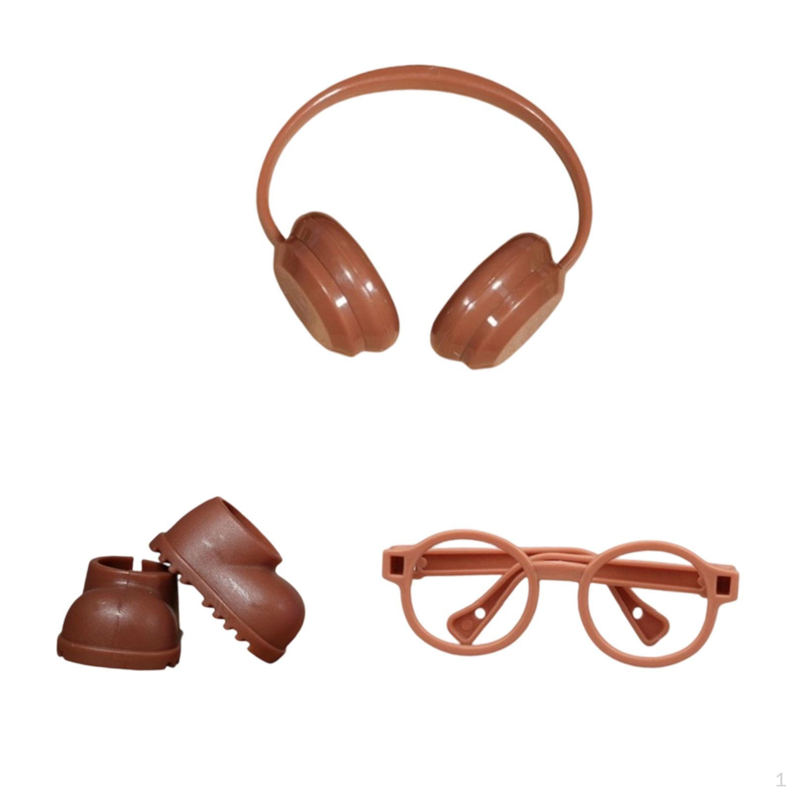 

Аксессуары для кукол, Мини-резиновые сапоги с наушниками и очками 6,69 дюйма