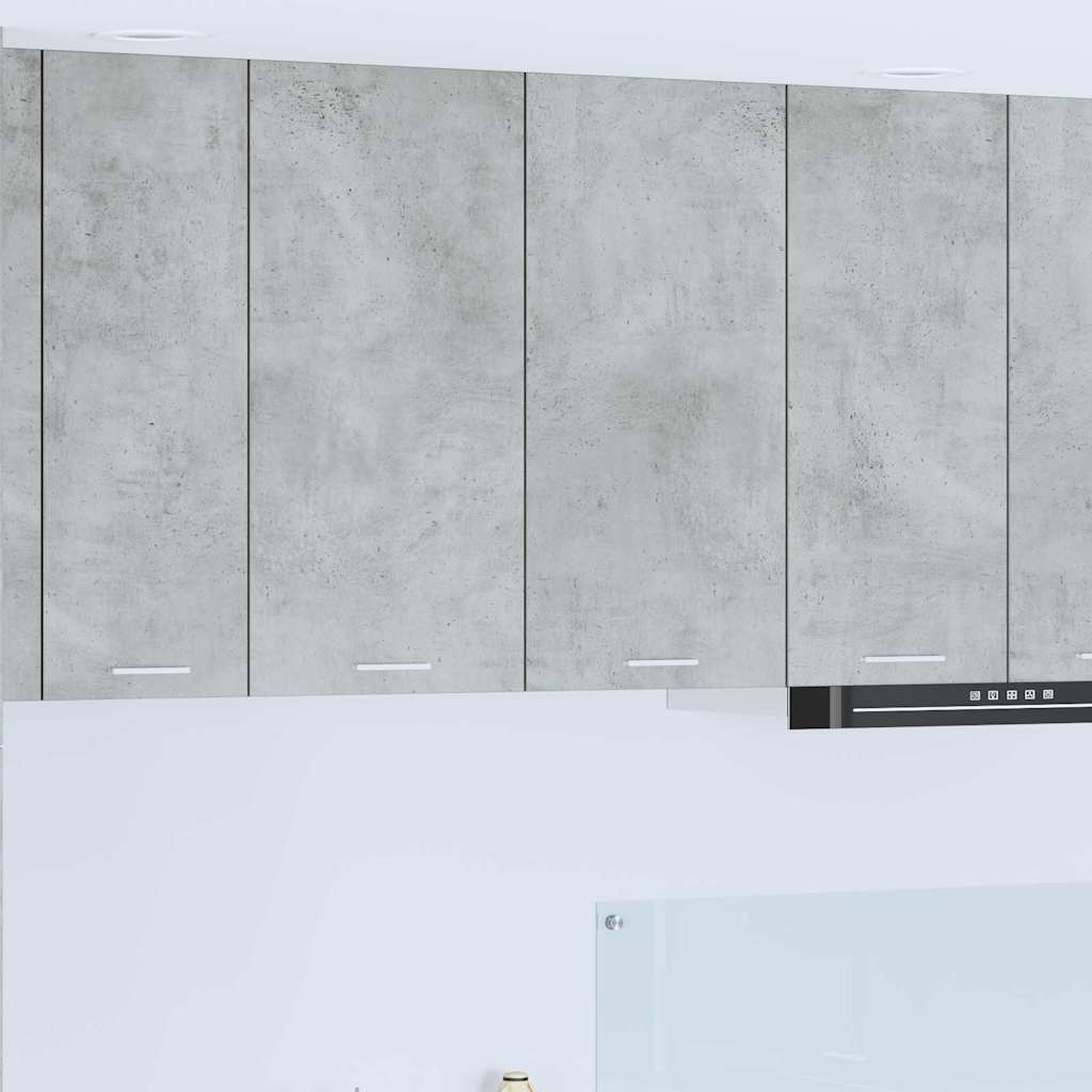 Wall Cabinet Concrete Grey 80 x 31 x 80 cm Engineered Wood