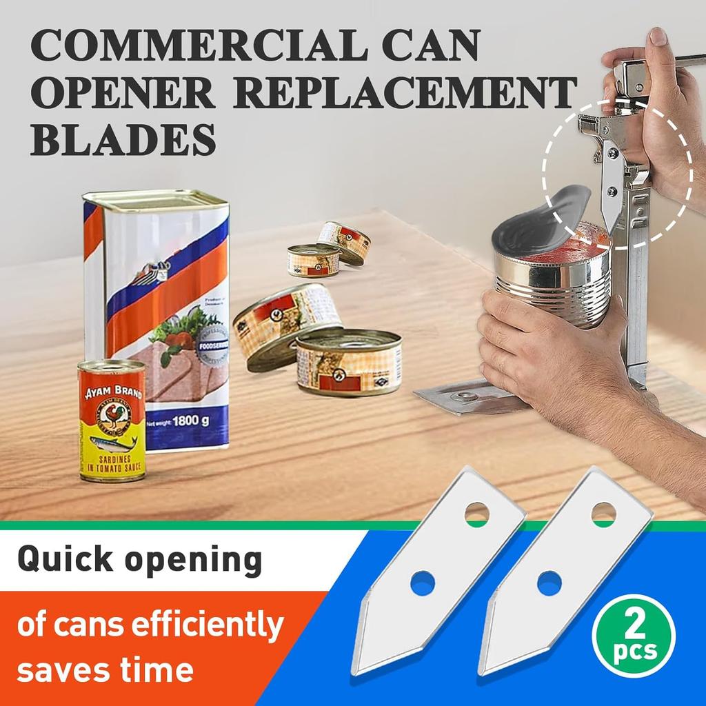 2 Pcs Commercial Can Opener Replacement Blades Compatible with Edlund #1 Can Opener, Easy to Replace