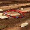 Turkish Blue Evil Eye Handmade Braided Red Black Rope Bracelet For Women Men Lucky Friendship Jewelry Adjustable Couple Bracelet