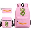 Dragon Ball Super Z Printed Backpack 3-Piece Set Casual Outdoor School Bag 3-Piece Set