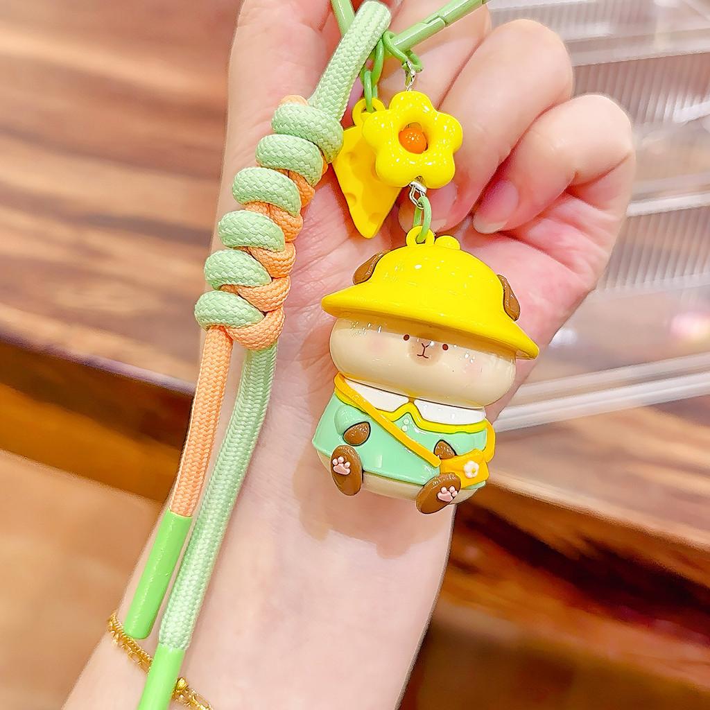 

Cavia Porcellus Keychain With Resin Material For Kids And Collectors