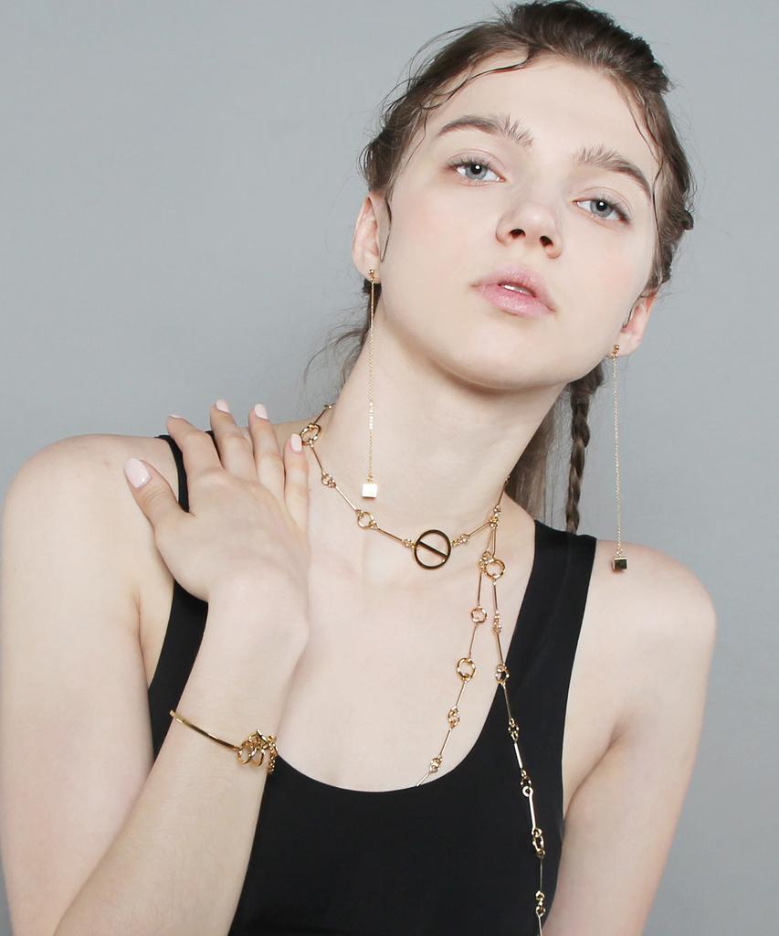 De La Lune Main Body Long Necklace [Dl17Ssnc07Mtf]