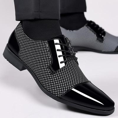 Men's Formal & Casual British Patent Leather Shoes - Perfect for Weddings, Business, & Work.
