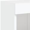 Wall Mounted TV Cabinet with RGB LED Lights White 100 x 30 x 40 cm