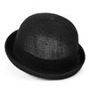 Cappello a bombetta classico in paglia da uomo, cappello Derby estivo traspirante da donna, berretto con visiera rotonda vintage, cappello Panama da donna, cappelli da sole casual jazz da donna