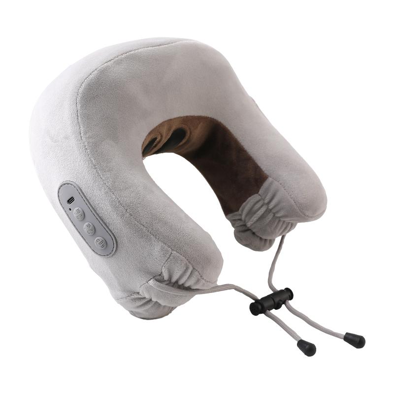 

New Household neck electric shock massage pillow with adjustable heating gear and neck pain relief electric pillow серый