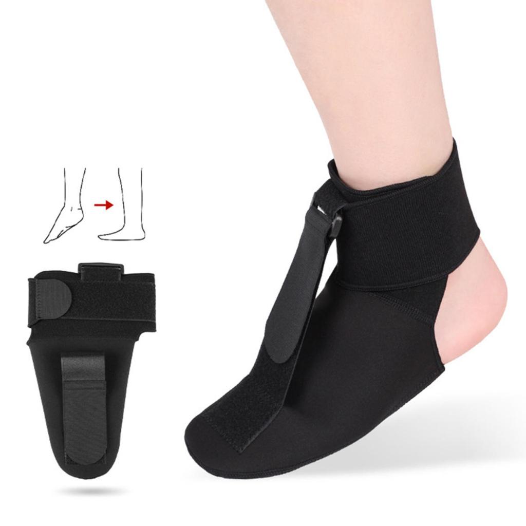 Adjustable Plantar Fasciitis Night Foot Splint Drop Orthotic Brace Elastic Dorsal Night Splint Foot Rehabilitation Stretch Strap