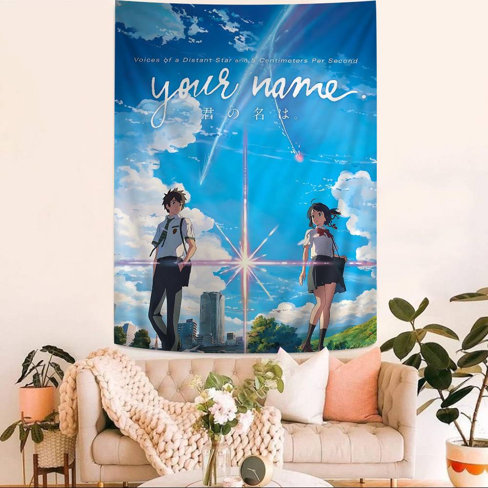 Your Name Hanging Bohemian Tapestry Japanese Wall Tapestry Anime Kawaii Room Decor
