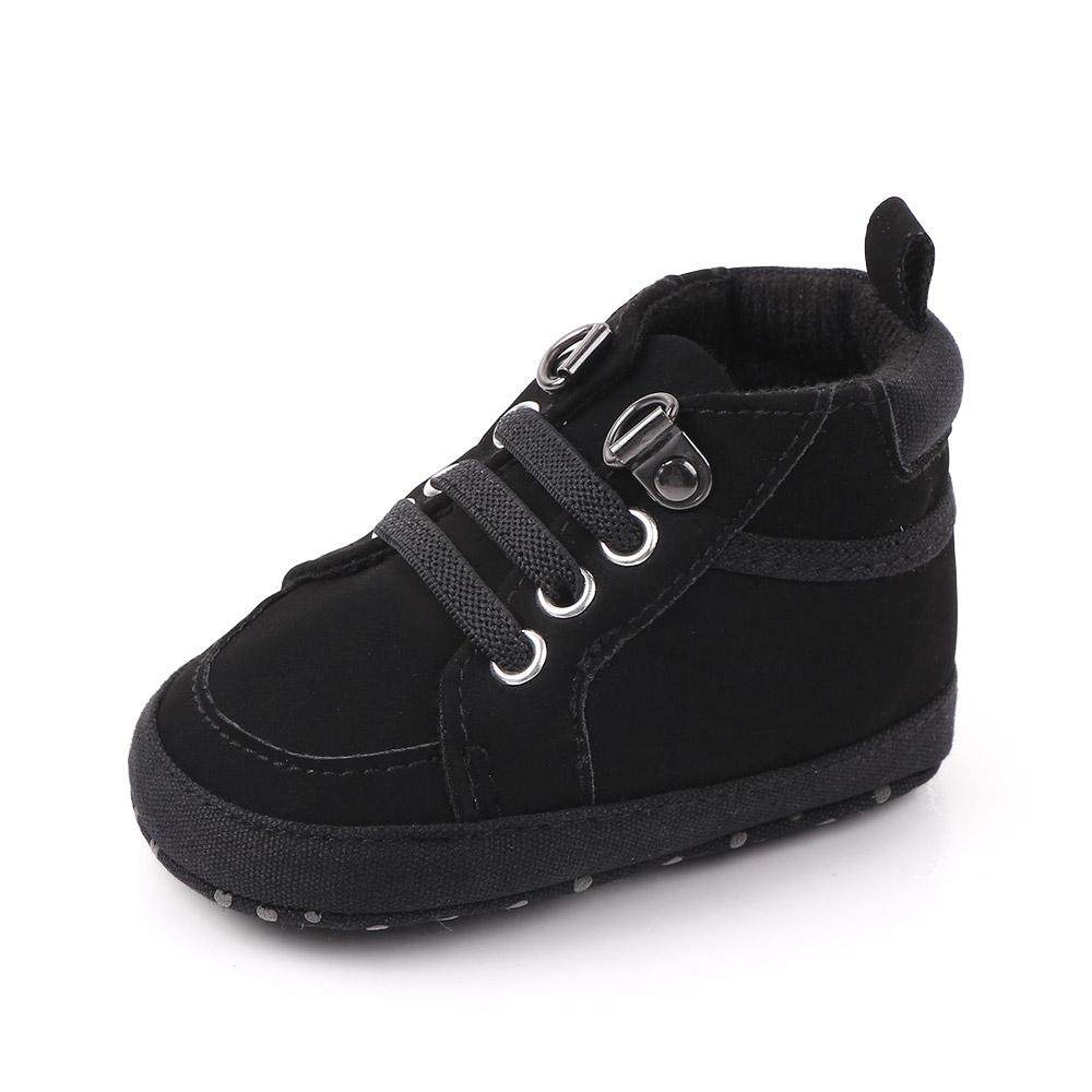 

Baby Casual Shoes Ankle-covered Little Boots for 0-1 Years Toddler Boys Outdoor Prewalking 0-6 Months чорний