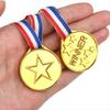 30Pcs Plastic Gold Winners Medals Trophy Children Game Sports Prize Awards Toys For Kids Birthday Party Favors Pinata Fillers