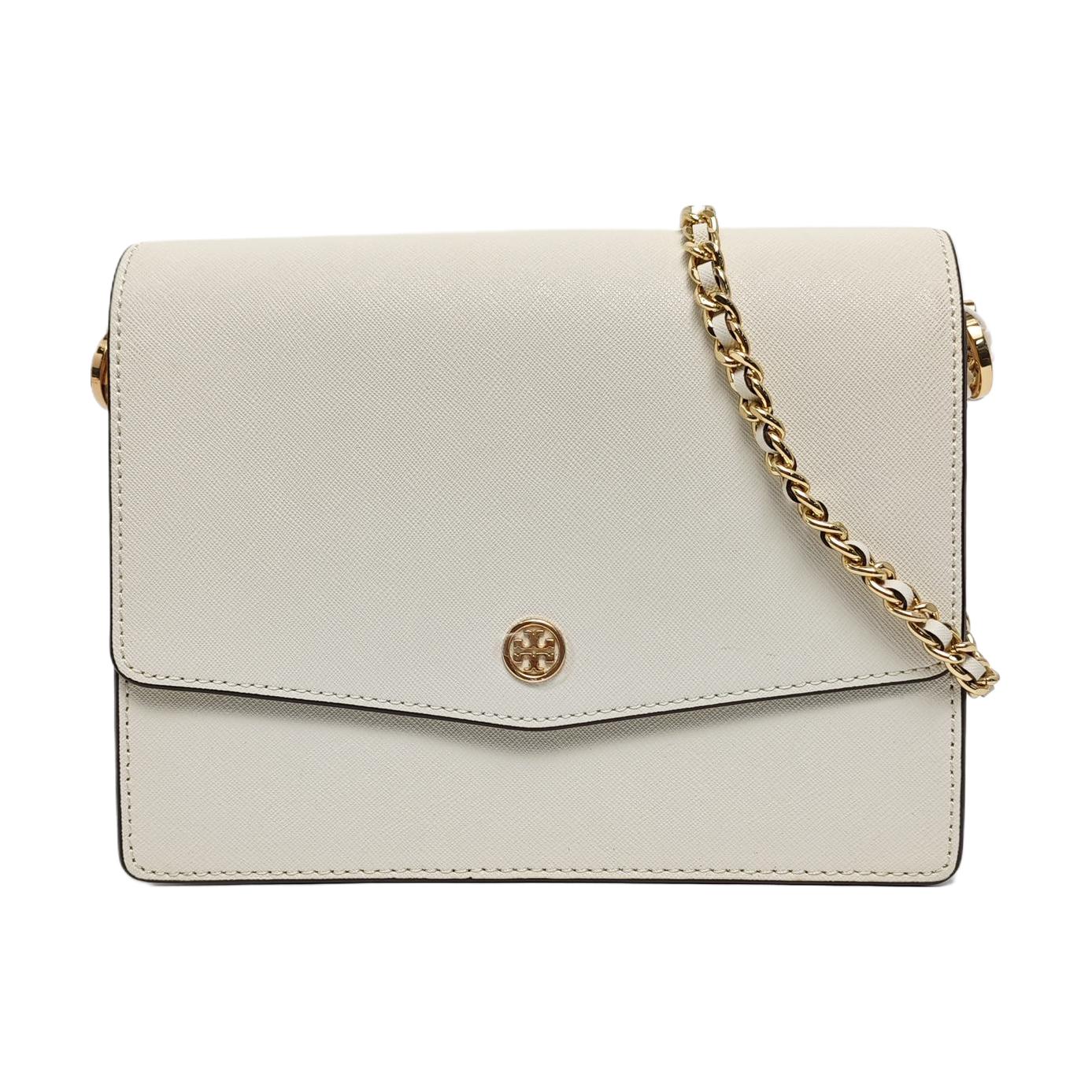 [Pre-Owned] White Leather Shoulder Bag - Very Good #522LT9 ONE SIZE