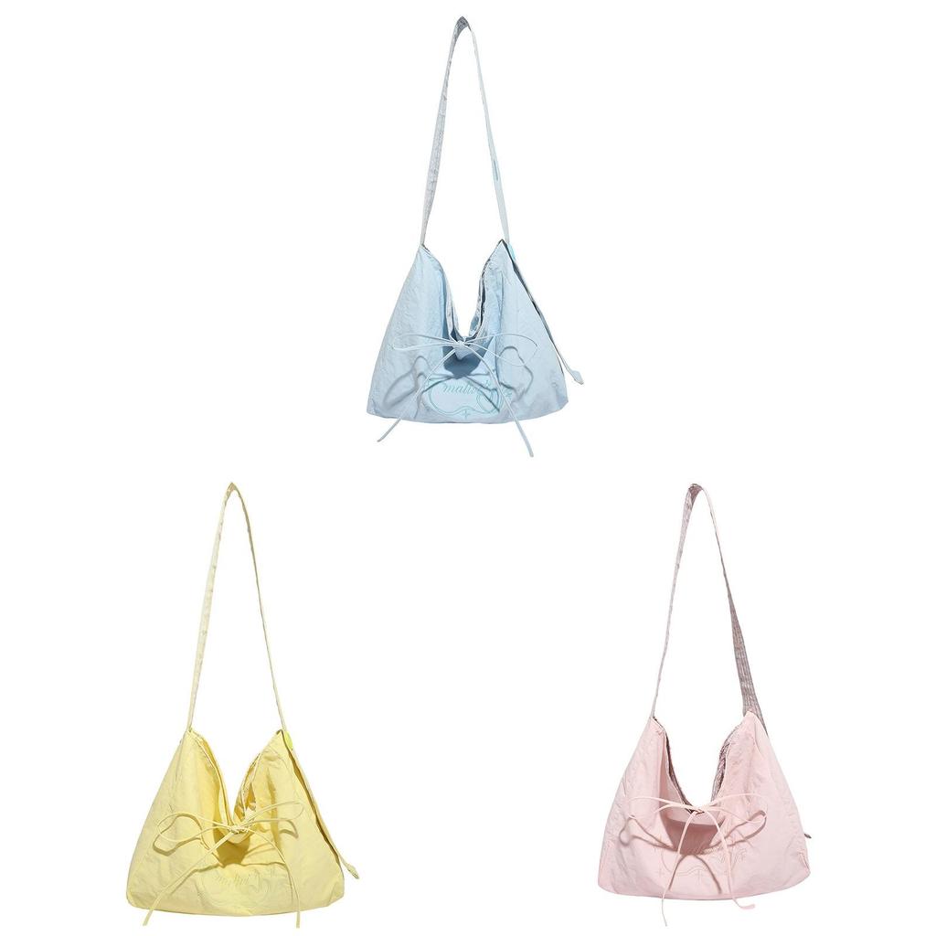 Nylon Letter Tote Bag For Leisure Travel With Spacious Design And Urban Fashion