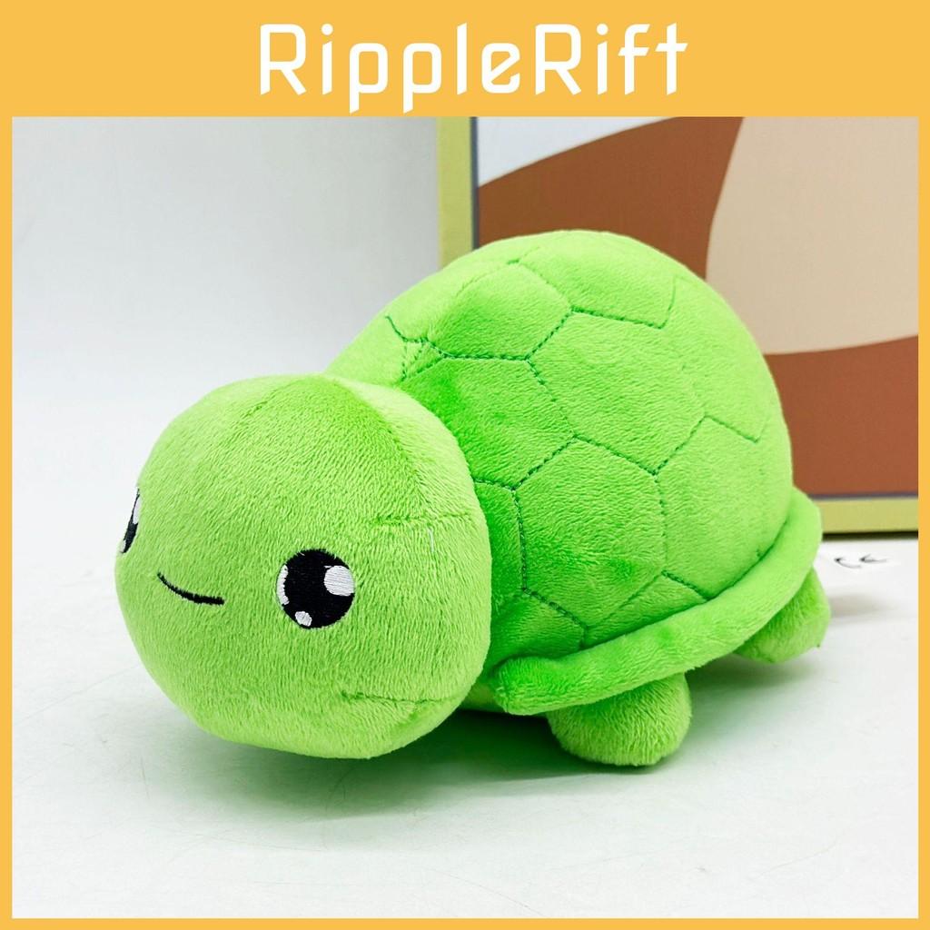 Vtuber Green Vedal Turtle Character Plush Toy Short Pile Fabric Kids Room Decor