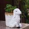 Silicone Casting Mold Sheep Shaped Vase Mold for Designing Vase Candle Holder
