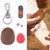 Sturdy PU Leather Keychain Pouches with Multilayer Slots Accessory for Business Professional and Student Daily Use