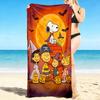 1Pc Snoopy'S Halloween Night Beach Towel Quick Dry Multiuse For Beach Pool Gym Yoga Home Travel Christmas Halloween Xmas Gift S1455