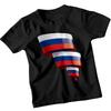 Russia Flag Countries Kids T-Shirt Russian Culture Travel Tee