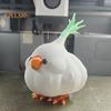 Garlic Birds Ornament 3D Printed PLA Material Mini Figurine Colorful Coffee Table Ornament Home Accessories