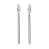 1pair Stainless Steel Rendy 18K Gold Color Chain Tassel Drop Earrings for Women Couples Hypoallergenic Daily Wear Party Layering Jewelry Gifts