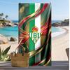 Ręcznik plażowy z nadrukiem piłkarskim Real Betis, Duży miękki szybkoschnący ręcznik na plażę, kemping, basen