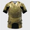 T-shirt Sportiva da Uomo a Maniche Corte Traspirante ad Asciugatura Rapida con Stampa 3D Medievale di Armatura da Cavaliere, Abbigliamento Trendy Street Casual Cosplay