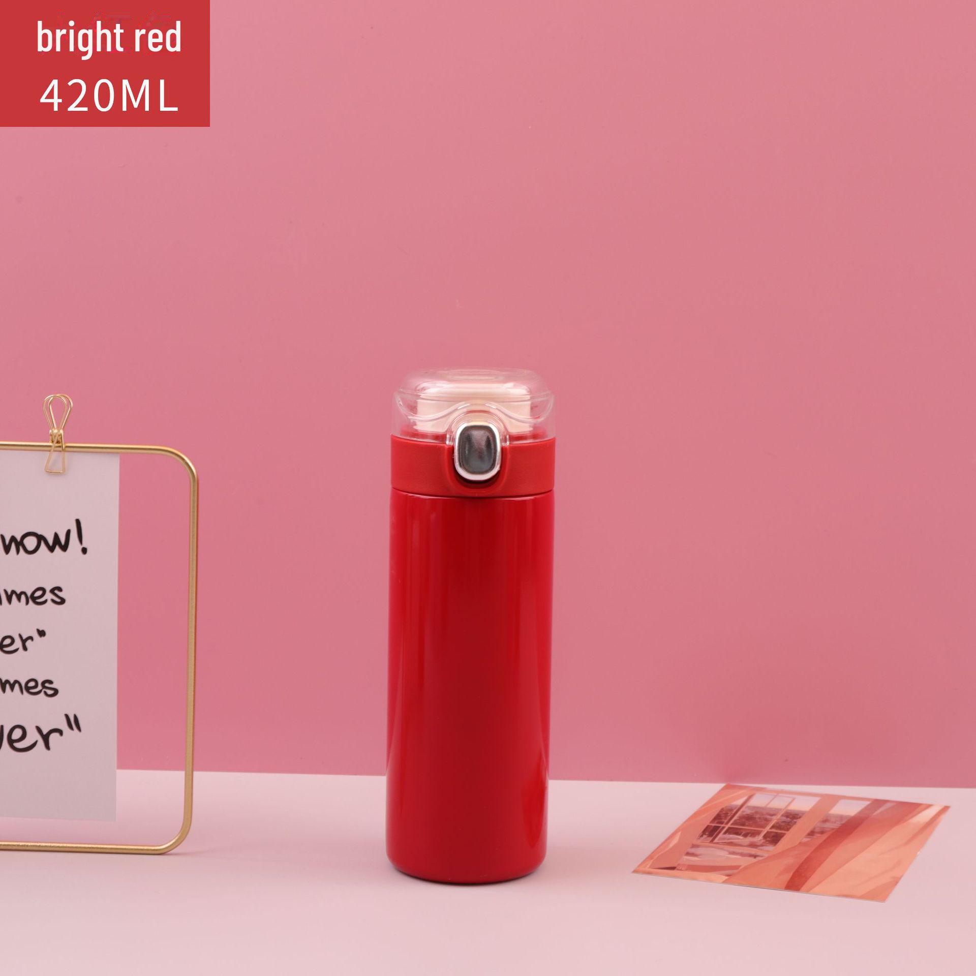 

Мини портативный двухслойный термокружка из нержавеющей стали для воды 420ml