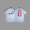 Retro jersey, football jersey, classic nostalgic replica Thai jersey, game training jersey, short-sleeved sportswear.