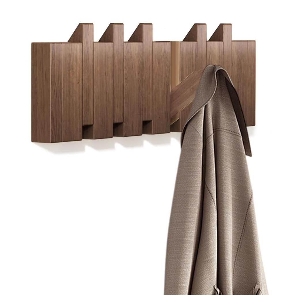 BAOYOUNI Wall Wall Coat Clothes Hat Piano Keyboard Entryway Storage Hooks, Hanger, Rack, Rack, Rack, Design, Retractable, Storage, Wall-Mounted