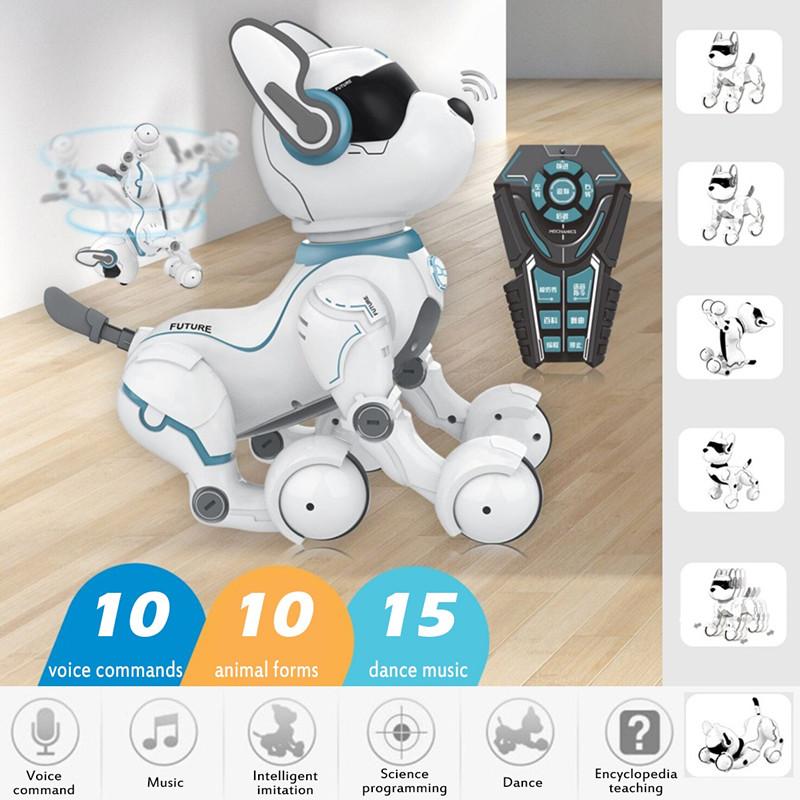 Buy Remote Control Robot Dog Electronic Stunt Pet Programmable Voice