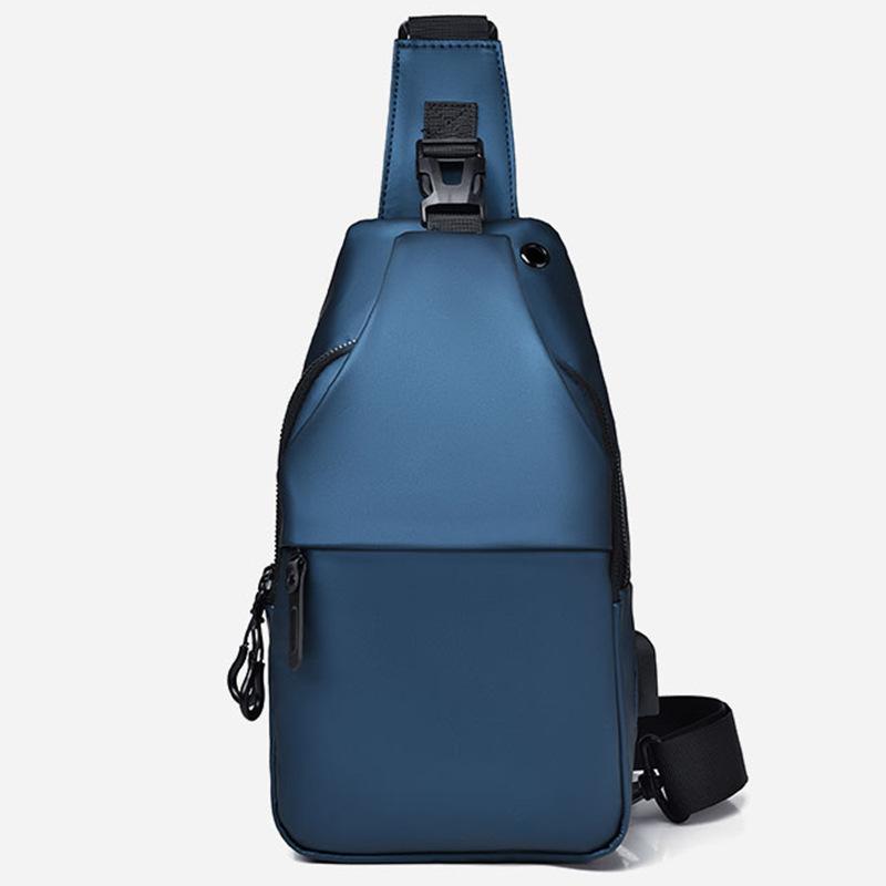 Men's Chest Bag Korean Style Fashionable Shoulder Bag Crossbody Sports Small Backpack Water-proof Chest Bag Hanging Bag