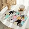 Cute Cartoon Cats Print Placemats For Cafes Casual Restaurants Outdoor Picnics Camping