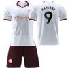2023/2024 Man City Haaland Kids Football Kit Party Chili White Sportswear Children's Day Gift Polyester
