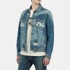 Evisu FW22 Letter Logo Printed Wash Single-Breasted Collar Denim Jacket Men Jackets Blue 2EAHTM2DJ716XXCT