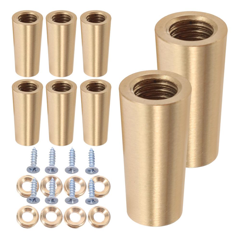 Display Elevating Feet Brass Tray Risers Set Of 8 Pieces Metal Support Feet Elevates Display Visibility Furniture Decor