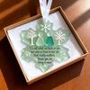 Yousheng Snowflake Shaped Sea Glass Ornament Handmade Sea Glass Art Friendship Keepsake Coastal Winter Christmas Tree Decoration