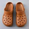 Hole shoes men's summer new thick-soled heightened bag head drag new non-slip outer wear breathable advanced sandals
