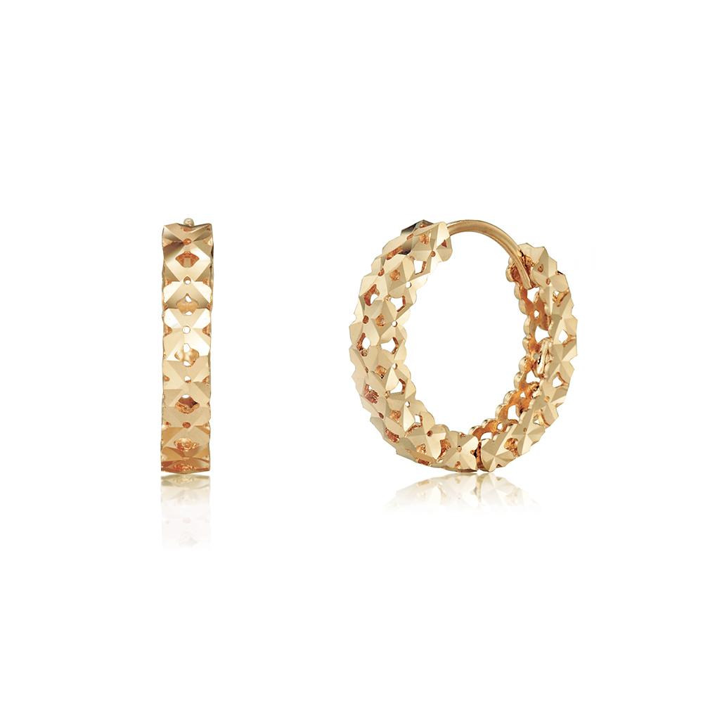Roseedor Glitz (M) One-Touch Earrings (Yg)_282300175