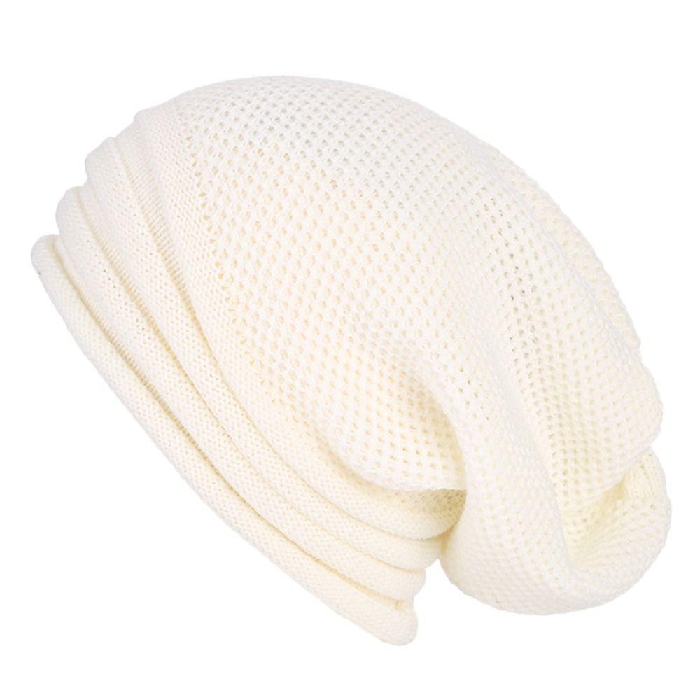Herren Baggy Slouchy Wolle Gestrickte Beanie Mütze Warme Mütze Wintermütze