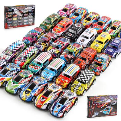 Dětské puzzle 1:72 Natahovací Inerciální Slitinové Závodní Simulační Sportovní Auto Závodní Slitinový Model Auta 30 Barevných Krabic