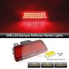 RED Smoke Car LED Rear Bumper Fog Lamp Brake Reflector Lights for Nissan Juke Rogue Fit XTrail X-Trail T32 2014-2018 26580-ED50A