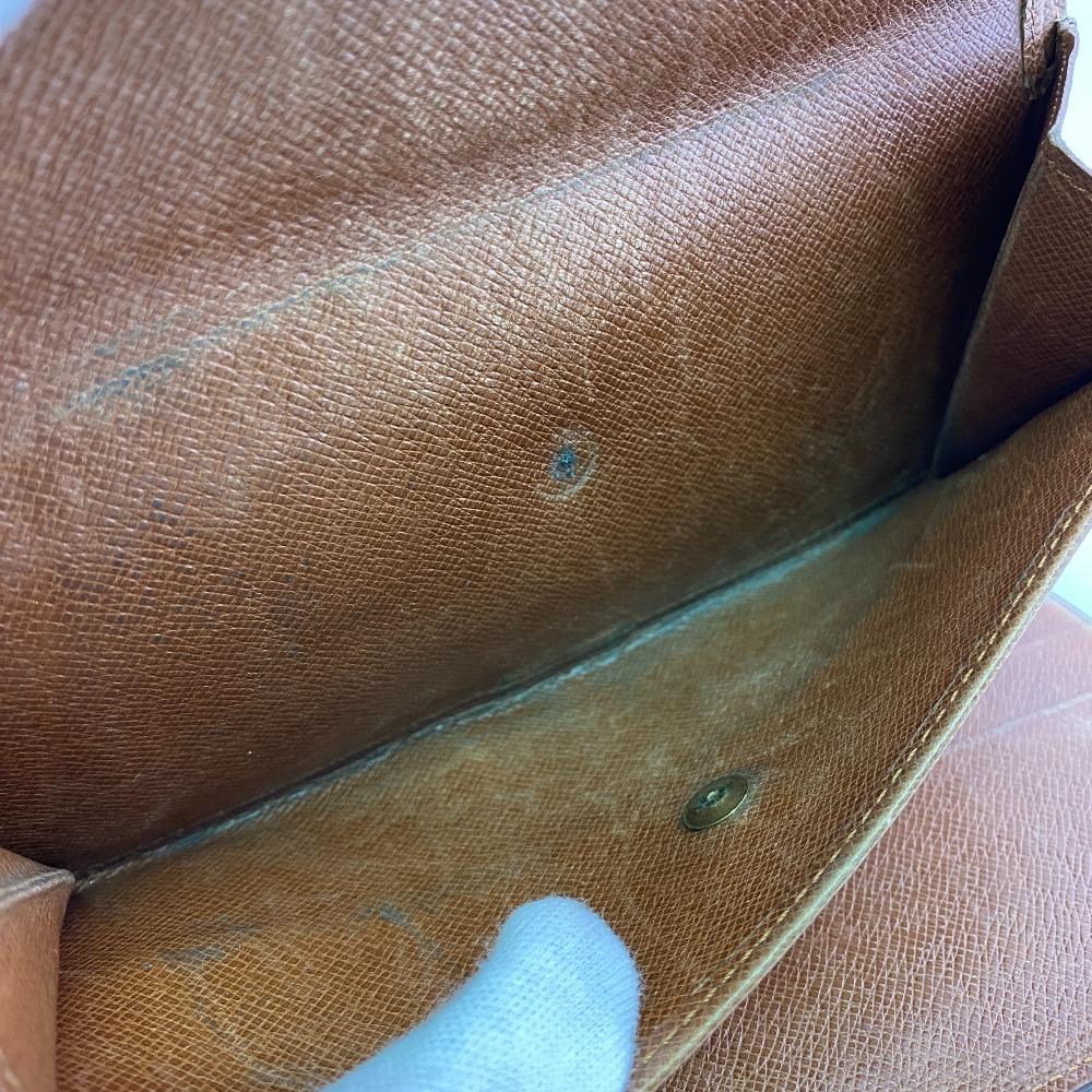 Louis Vuitton M61215 Monogram Monogram Porte Tresor International Tri-fold Wallet Brown Monogram Used