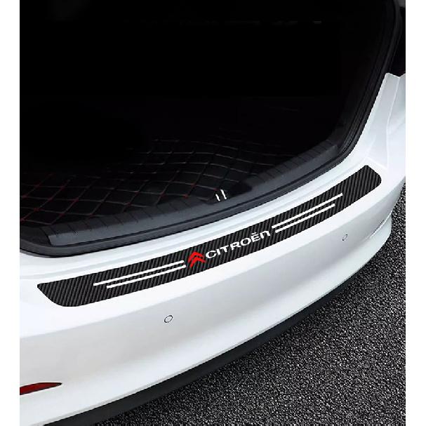 Carbon Fiber Car Door Plate Threshold Protector Sticker For Citroen C4 C3 C5 C1 Jumpy Saxo Berlingo Grand Picasso Cactus C2 Interior Mirrors 6