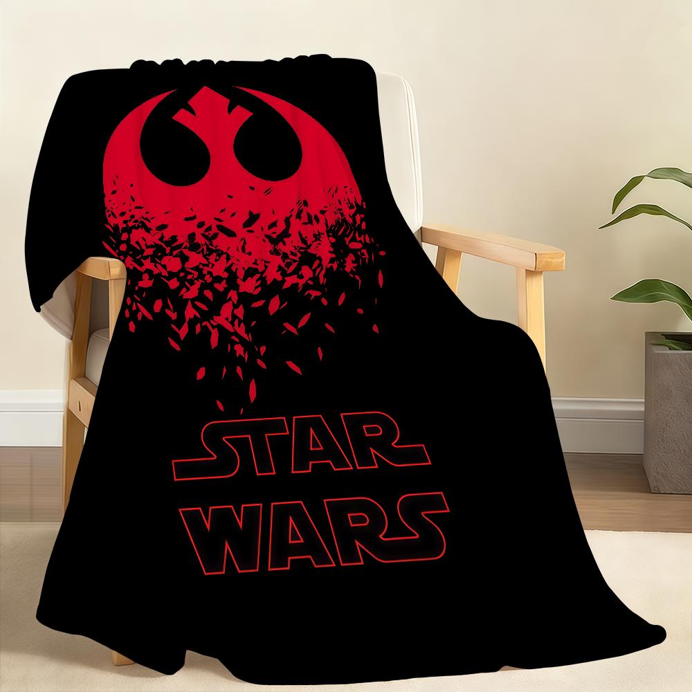 Classic Logo S-Star W-Wars Blanket Soft Throw Blanket for Home Bedroom Bed Sofa Picnic Travel Office Rest Cover Blanket Gift