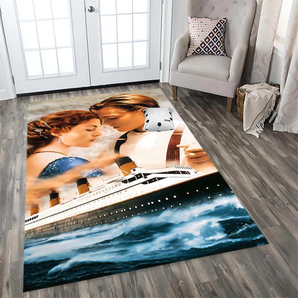 Love On The Titanic Rug for Living Rooms, Bedrooms, Home Décor, and As Gifts.