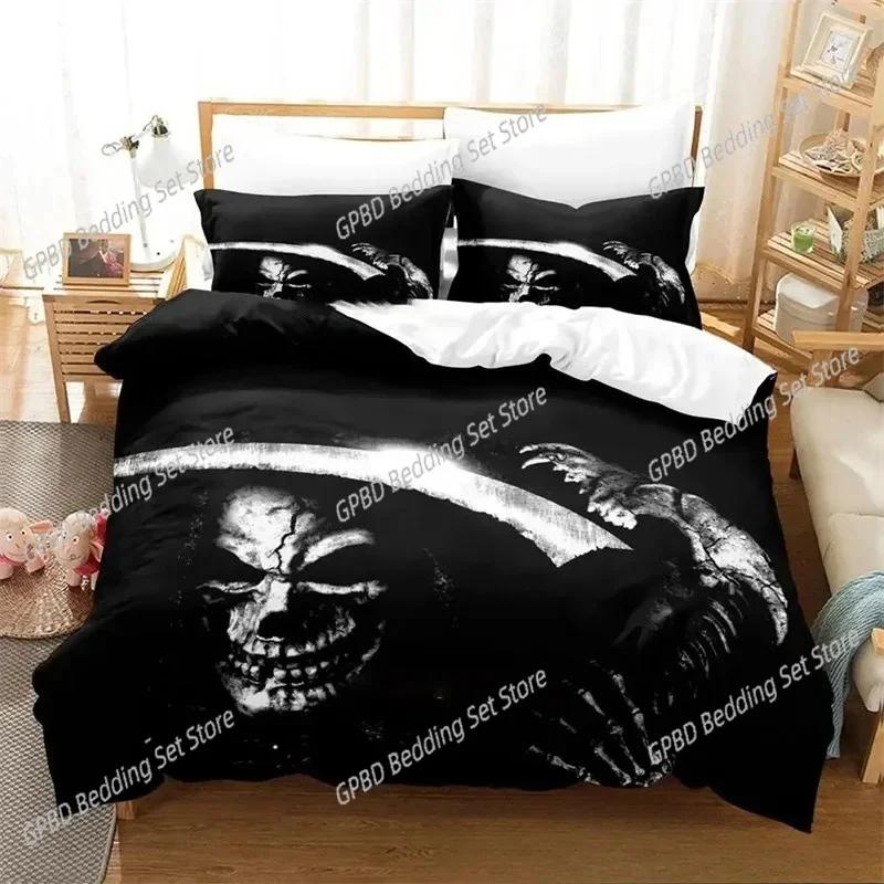 Dark Grim Reaper 3D NEW Duvet Cover Pillowcase Bedding Set Adult Boy Girl Bedroom Decoration Children Single Double Large