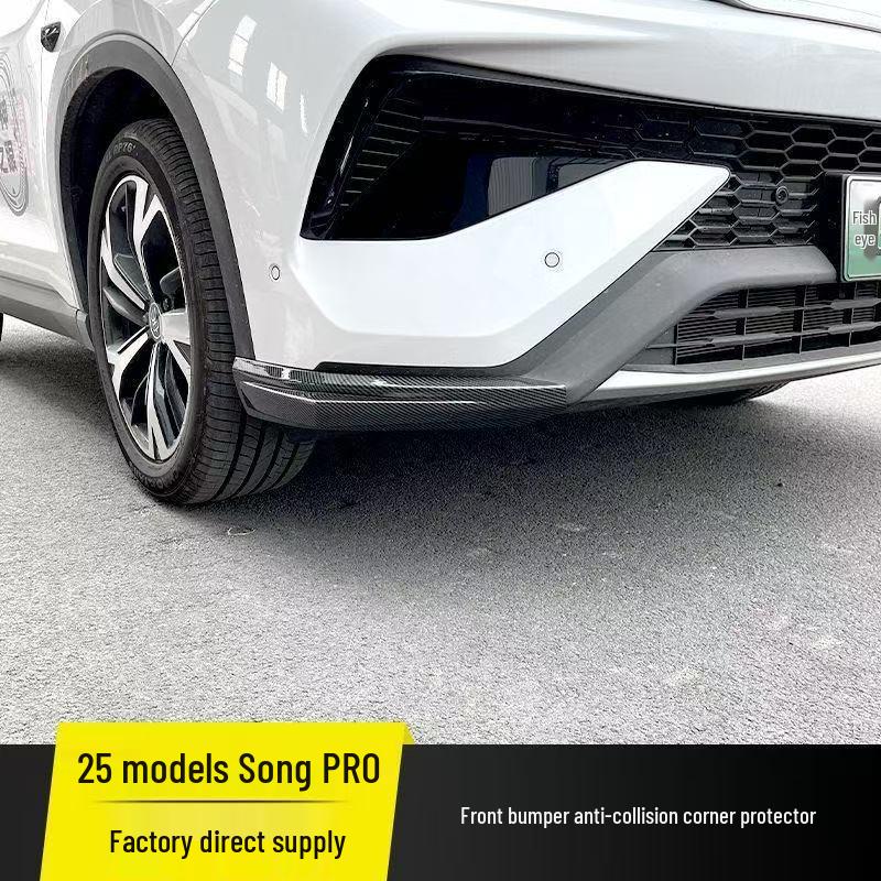 Совместимо с 25 моделями BYD Song Pro: Декоративная противоударная полоса переднего бампера. Glossy Black