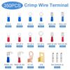 Automotive Wiring Kit 678PCS with PVC Crimp Terminals and 2:1 Heat Shrink Tubing for Secure and Electrical Connections